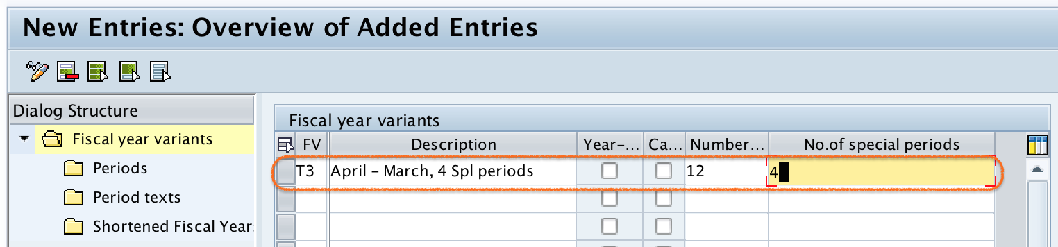 Create New Fiscal Year Variant in SAP