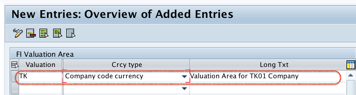 Define Valuation Areas in SAP FI 