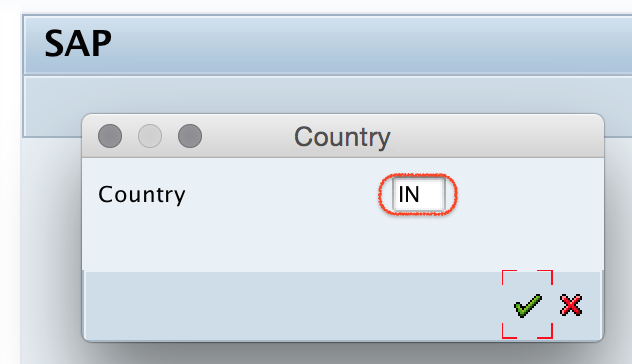 SAP Country Key IN