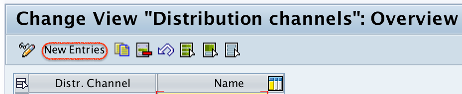 Create new distribution channel in SAP