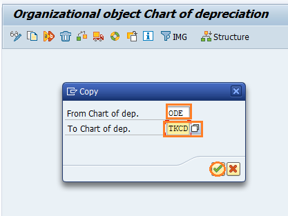 Copy chart of depreciation in SAP