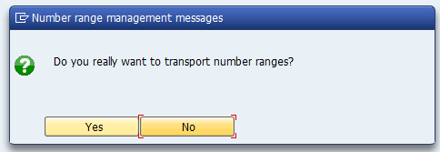 Number range management messages
