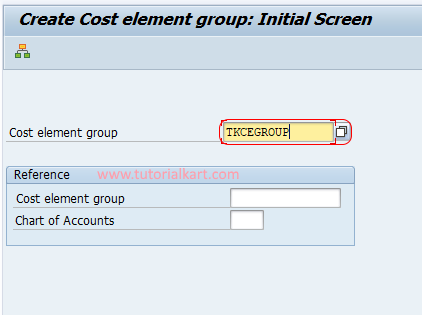 Create cost element group in SAP CO