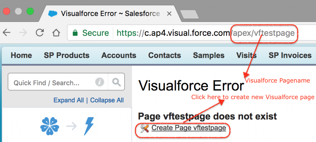 How to create Visualforce Page in Salesforce from URL