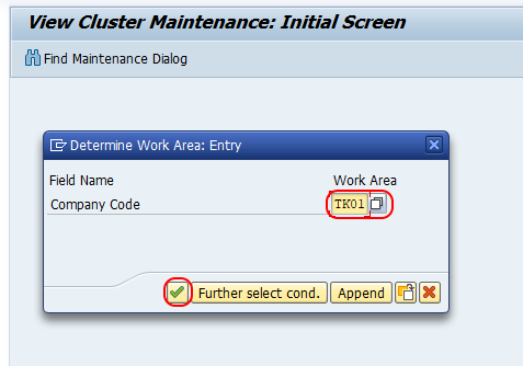 Determine work area for house bank in SAP