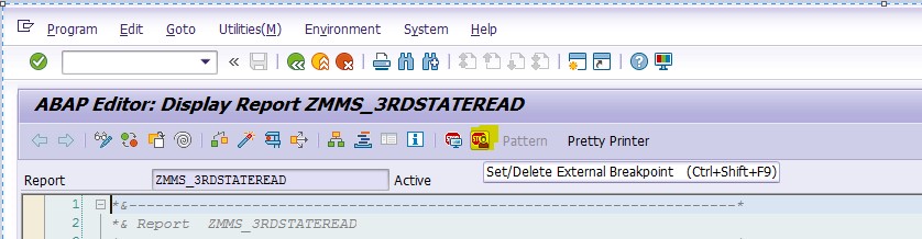 External Breakpoints