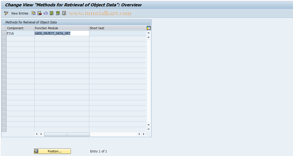 SAP TCode 0FIEHGF002_01 - Retrieval of Object Data