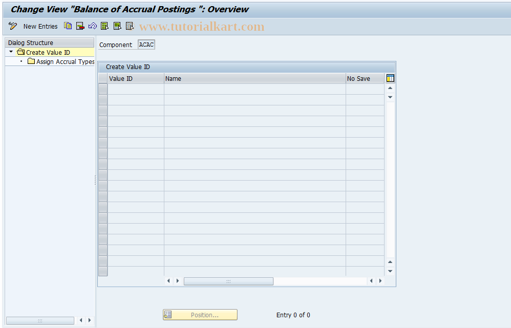 SAP TCode 0FILA003_11 - Determine Accrual Postings Balance
