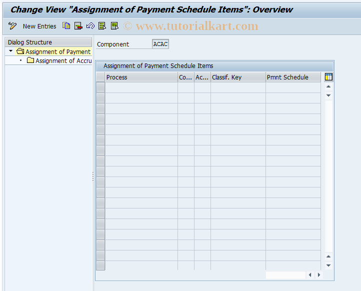 SAP TCode 0FILA004_1 - Assignment of  Transaction  to  Transaction  Types