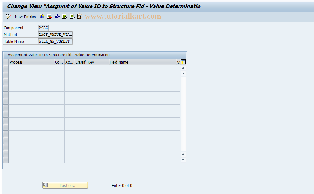 SAP TCode 0FILA009_3 - Fill Basis Struct. for Derivation
