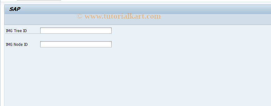 SAP TCode 0FILAIMG - Customizing LAE Initial Screen