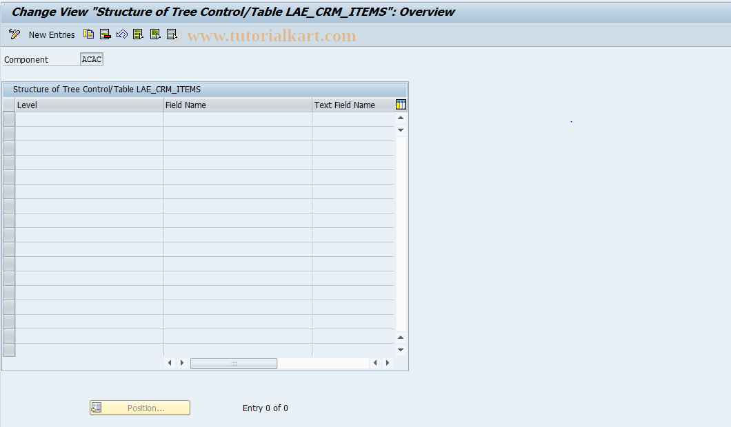 SAP TCode 0FILA_EXPL_001 - Hierarchy Steps of Leasing Explorer