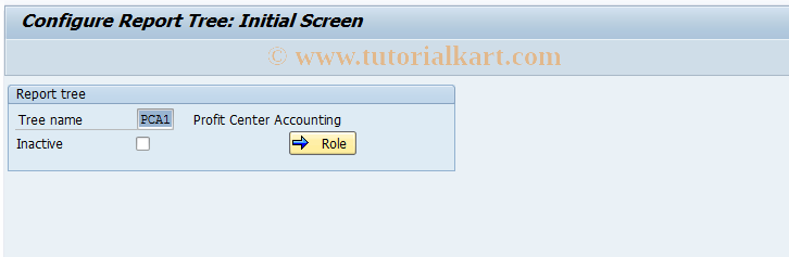 SAP TCode 0KEA - EC-PCA: Maintain report tree