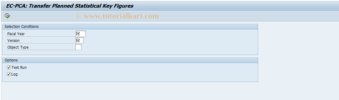 SAP TCode 1KEE - EC-PCA: Plan Statistical Key Figures