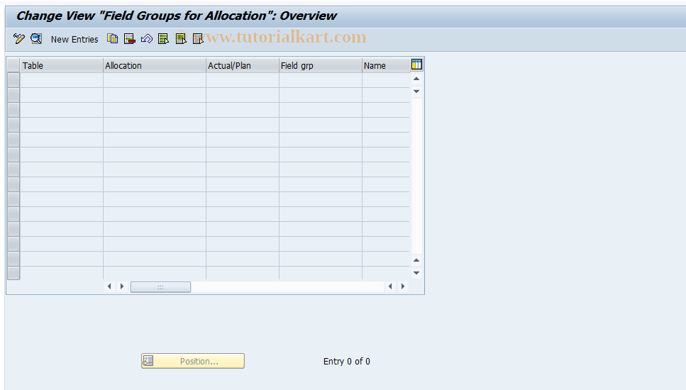 SAP TCode 2KEB - PrCtr: Data control distribution