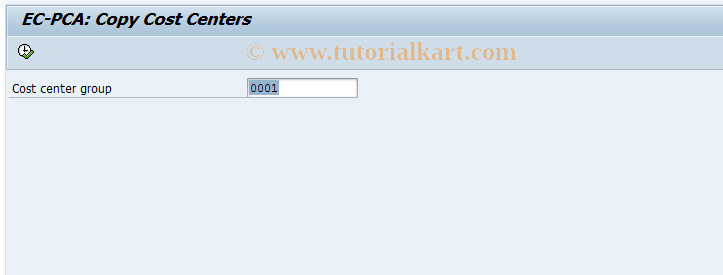 SAP TCode 2KEV - Copy cost centers