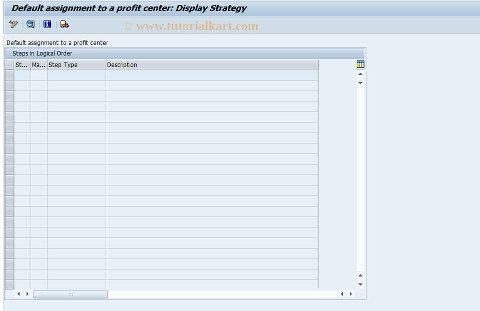 SAP TCode 3KEI - Derive Default Profit Center