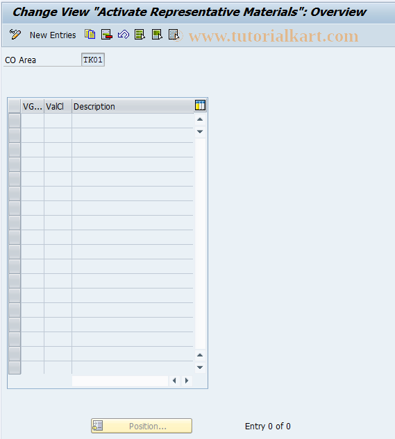 SAP TCode 3KEJ - Activate representative materials