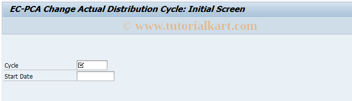 SAP TCode 4KE2 - EC-PCA: Change Actual Distribution