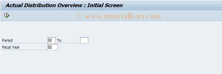 SAP TCode 4KE6 - EC-PCA: Actual Distribution Overview