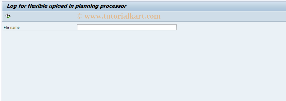 SAP TCode 7KEY - Log: Flexible Excel Upload