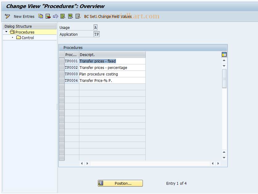 SAP TCode 8KEE - Condition:Sheet for Transfer Pricing