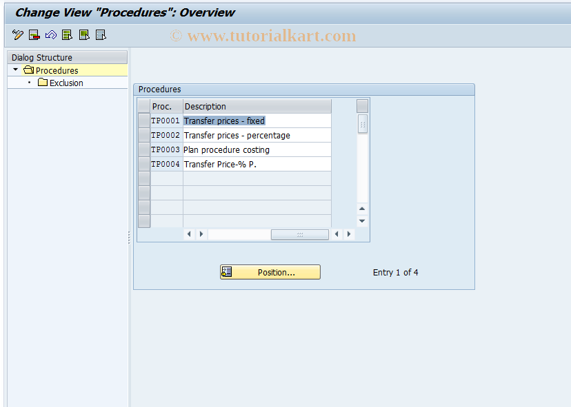 SAP TCode 8KEH - Condition Exclusion:Sheet Assgt TP