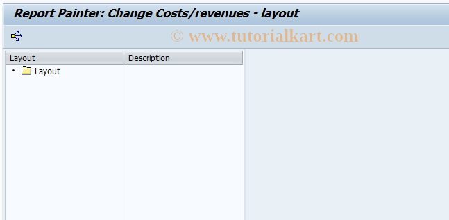 SAP TCode 9KEB - Change Layout for Cost/Revenue Bals