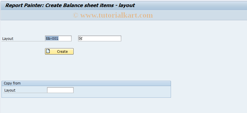 SAP TCode 9KEF - Create Layout for Stock Balances