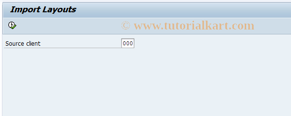 SAP TCode 9KEJ - Import Layout