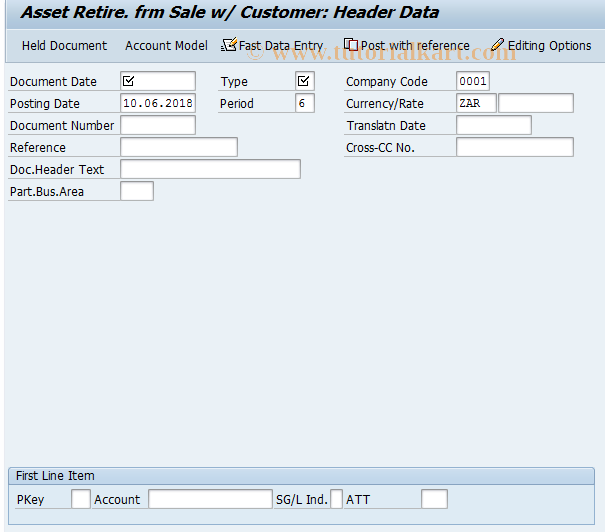 SAP TCode ABAD - Asset Retirement from Sale w/ Customer