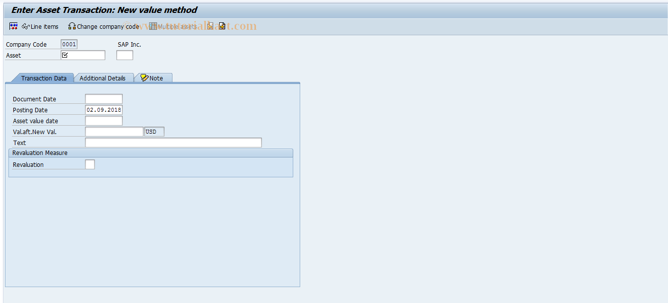 SAP TCode ABAWN - New value method