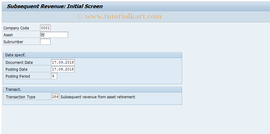 SAP TCode ABNE - Subsequent Revenue