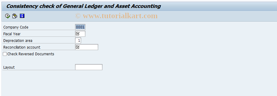 SAP TCode ABST - Reconciliation Analysis FI-AA