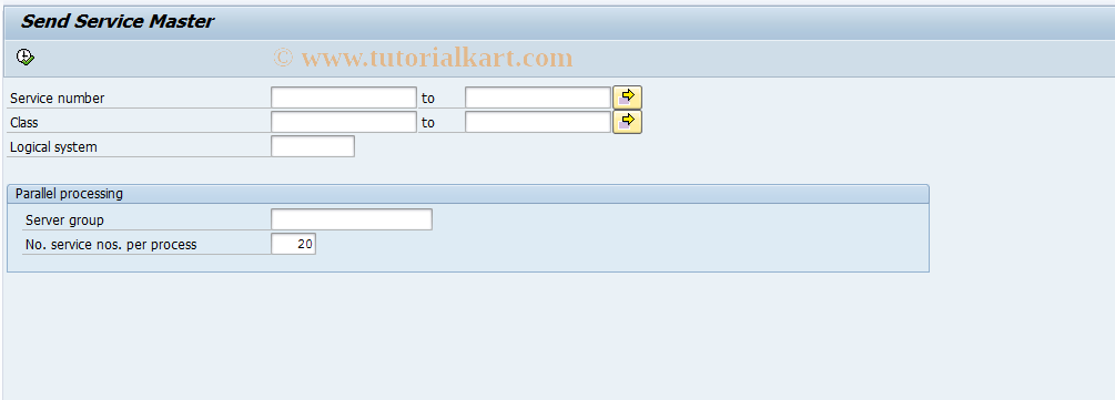 SAP TCode AC08 - Send service