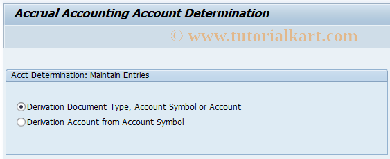 SAP TCode ACACAD_MAIN - Account Determination: Maintain Entries