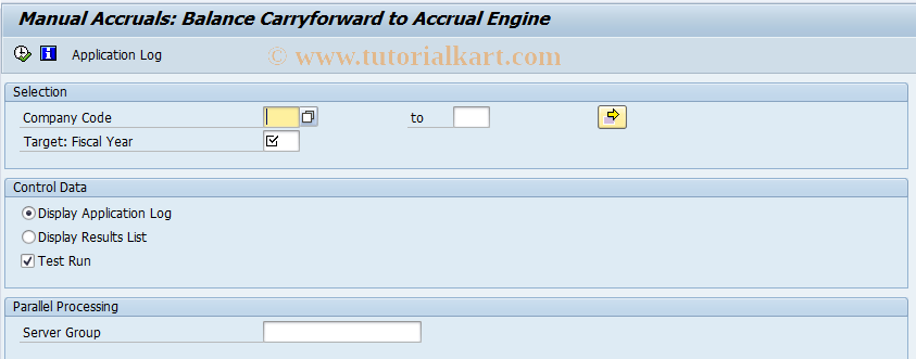 SAP TCode ACACCARRYFORWARD - Balance Carryforward
