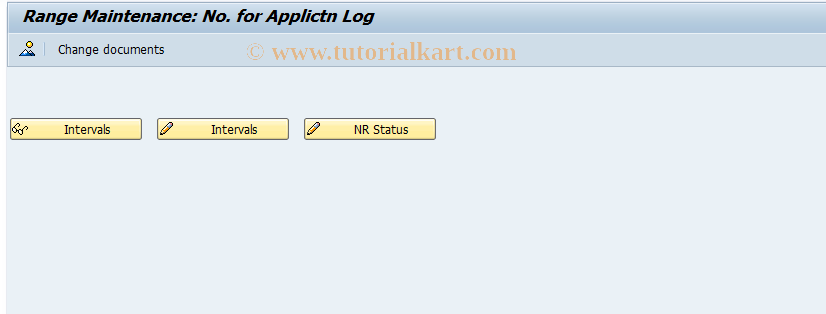 SAP TCode ACAC_ACEPS_APPLLOG - Number Range Maintenance: ACEAPPLLOG
