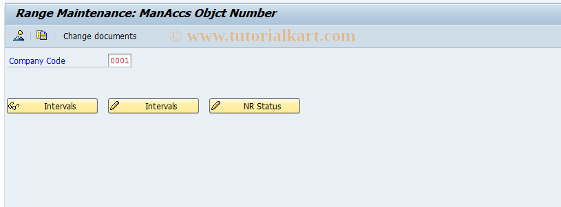 SAP TCode ACAC_NUMOBJ - Number Range Maintenance: ACAC_OBJ