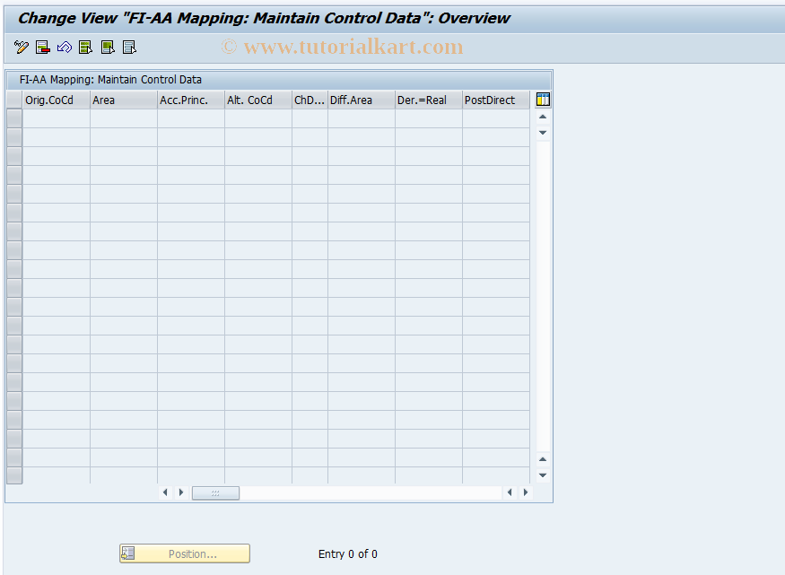 SAP TCode ACCMAP - Convert Depreciation Areas