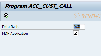 SAP TCode ACC_CUST_CALL - Call Customizing Transaction