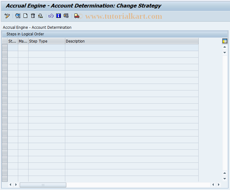 SAP TCode ACEADET - Accrual Engine: Account Determination