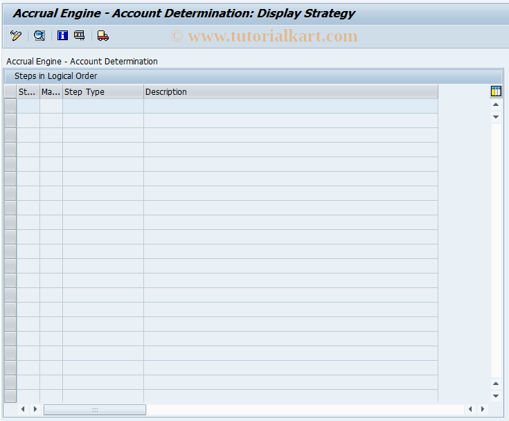SAP TCode ACEADET_D - Accrual Engine: Change Account Detrmntn