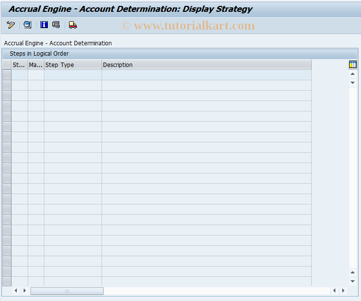 SAP TCode ACEADET_DISP - Accrual Engine: Change Account Detrmntn