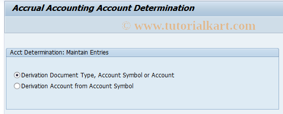 SAP TCode ACEPSAD_MAIN - Account Determination: Maintain Entries