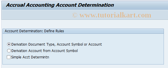SAP TCode ACEPSAD_META - Account Determination: Define Rules