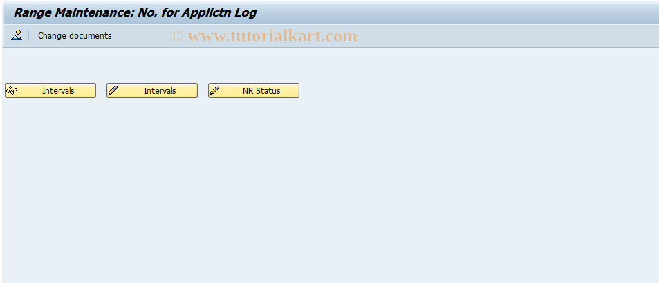 SAP TCode ACEPS_APPLLOG - Number Range Maintenance: ACEAPPLLOG