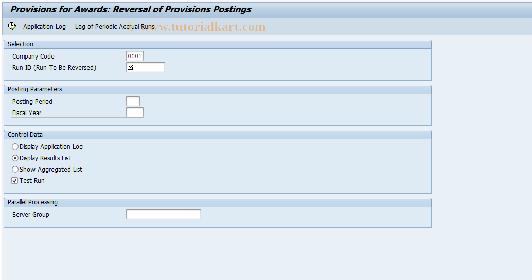 SAP TCode ACEREV - Reverse Postings