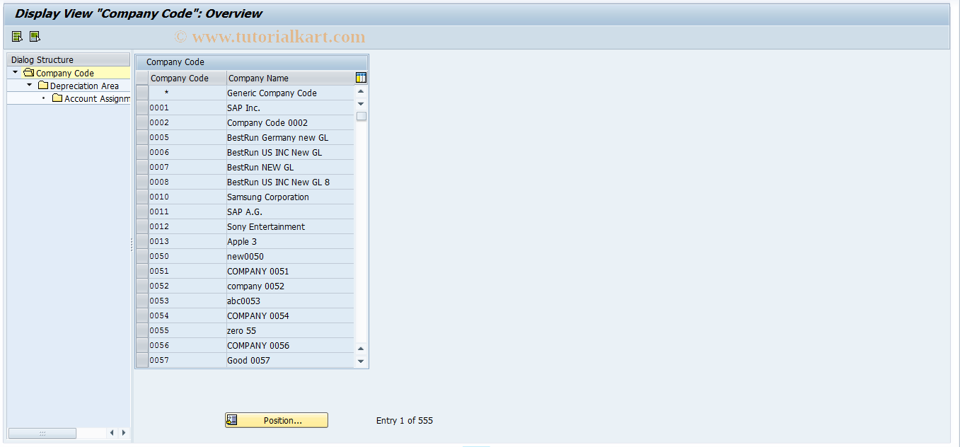 SAP TCode ACSET - Maintenance Account  Types for Account  Assignment Objects