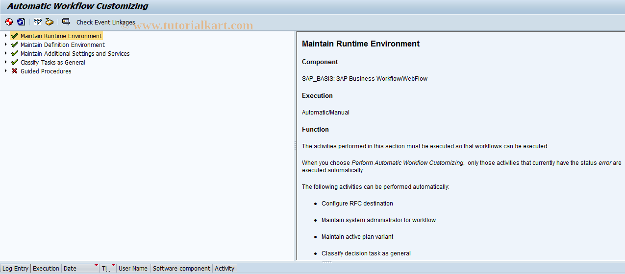 SAP TCode ACWF - BBP_AUTO_CUST